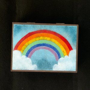 Original Art Rainbow Treasure Box